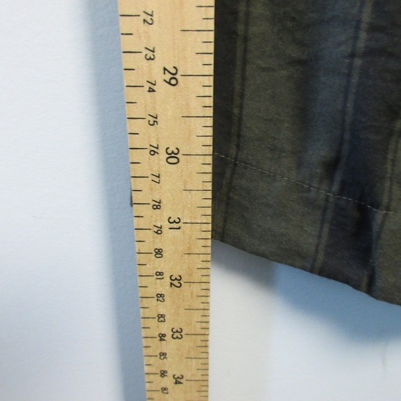 Anthropologie TINY Women's Striped Pants Olive Green Boho Hippie Trousers 260 - Picture 4 of 14